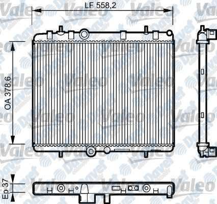 VALEO 734463 Su Radyatoru P407-C5 Ii-C5 Iii Ew10a-(2.0 16v) - Dw10bted4(2.0hdi 16v) Xsara Ii Dw10ated(2.0hdi 8v)